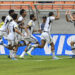JAKARTA, Pemain Jerman Robert Ramsak (pertama dari kanan) melakukan selebrasi bersama rekan setimnya usai mencetak gol dalam pertandingan Grup F Piala Dunia FIFA U-17 antara Jerman melawan Venezuela di Jakarta International Stadium (JIS) di Jakarta pada 18 November 2023. (Xinhua/Zulkarnain)