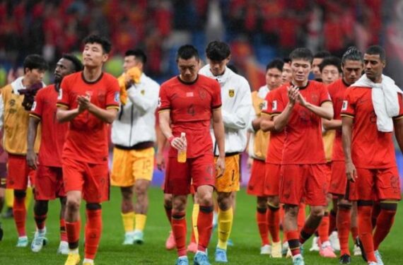 Foto menunjukkan ekspresi pemain China usai pertandingan Kualifikasi Piala Dunia FIFA 2026 melawan Arab Saudi di Dalian, Provinsi Liaoning, China timur laut, pada 10 September 2024. (Xinhua/Li Gang)