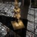 Sejumlah wisatawan mengunjungi Museum Besar Mesir (Grand Egyptian Museum/GEM) di Giza, Mesir, pada 12 Juni 2025. (Xinhua/Ahmed Gomma)
