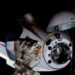 Tangkapan layar dari video yang dibagikan Badan Penerbangan dan Antariksa Amerika Serikat (NASA) pada 31 Mei 2020 ini memperlihatkan Crew Dragon SpaceX saat mendekati Stasiun Luar Angkasa Internasional (ISS) untuk melakukan penambatan (docking) pada Minggu (31/5). Pada hari tersebut, wahana antariksa itu berhasil melakukan docking di ISS dalam sebuah misi berawak yang bersejarah. (Xinhua/NASA TV)