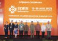 Pameran EDRR 2025, yang menghadirkan ratusan perusahaan di bidang solusi kebencanaan asal China dan dalam negeri, resmi dibuka di Jakarta pada 13 Agustus 2025. (Xinhua)