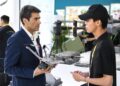 Seorang staf memperkenalkan sebuah produk kepada pengunjung di stan DJI dalam Pameran Produk Konsumen Internasional China (China International Consumer Products Expo/CICPE) kelima di Haikou, Provinsi Hainan, China selatan, pada 15 April 2025. (Xinhua/Sun Xiaotian)